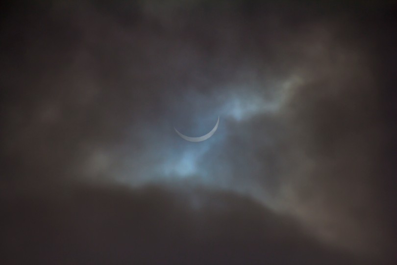 89% Solar Eclipse over the Leeds by Carl Milner © 2015
